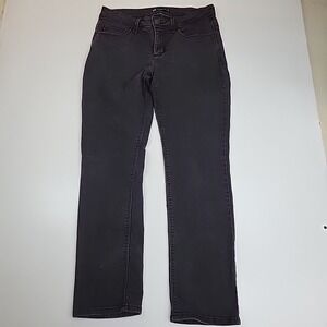 LEE Perfect Fit‎ Women's Size 30 Slim Jeans Black Medium Rise Dark Wash
